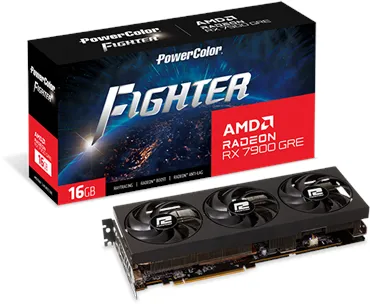 PowerColor Radeon RX 7900 GRE Fighter OC - 16GB GDDR6 RAM - Skjermkort
