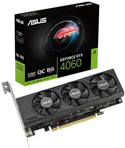 ASUS GeForce RTX 4060 Low Profile OC - 8GB GDDR6 RAM - Skjermkort
