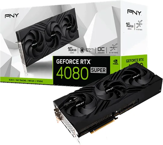 PNY GeForce RTX 4080 SUPER Verto Triple Fan - 16GB GDDR6X RAM - Skjermkort